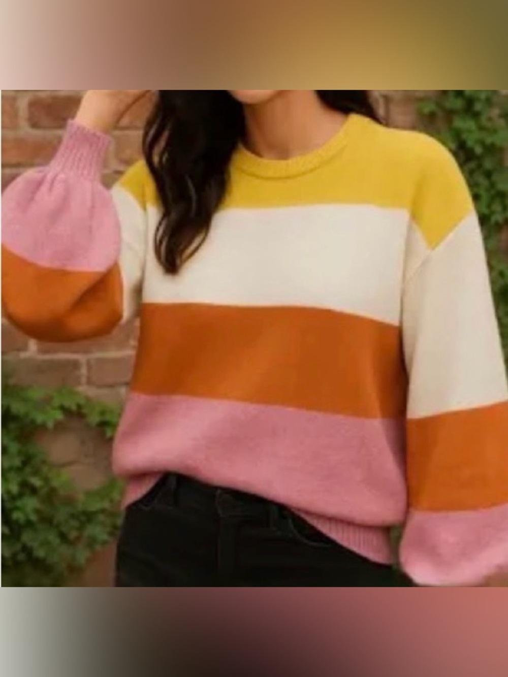 Madewell Color Block Sweater